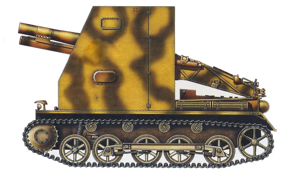 Немецкая САУ Sturmpanzer I(Bison)
