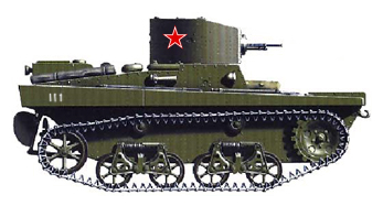 Советский плавающий танк Т-37А