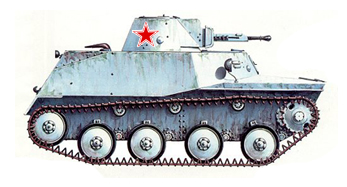 Советский плавающий танк Т-40